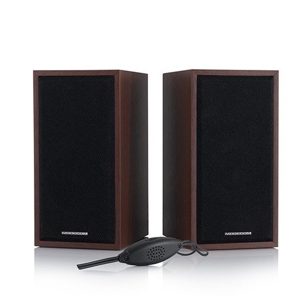 Hangszóró 2.0 - MC-SF05 (2x2,5W RMS; Fa dobozos; 2 utas; RCA; USB tápcsatlakozó; barna) Hangszóró 2.0 - MC-SF05 (2x2,5W RMS; Fa dobozos; 2 utas; RCA; USB tápcsatlakozó; barna)