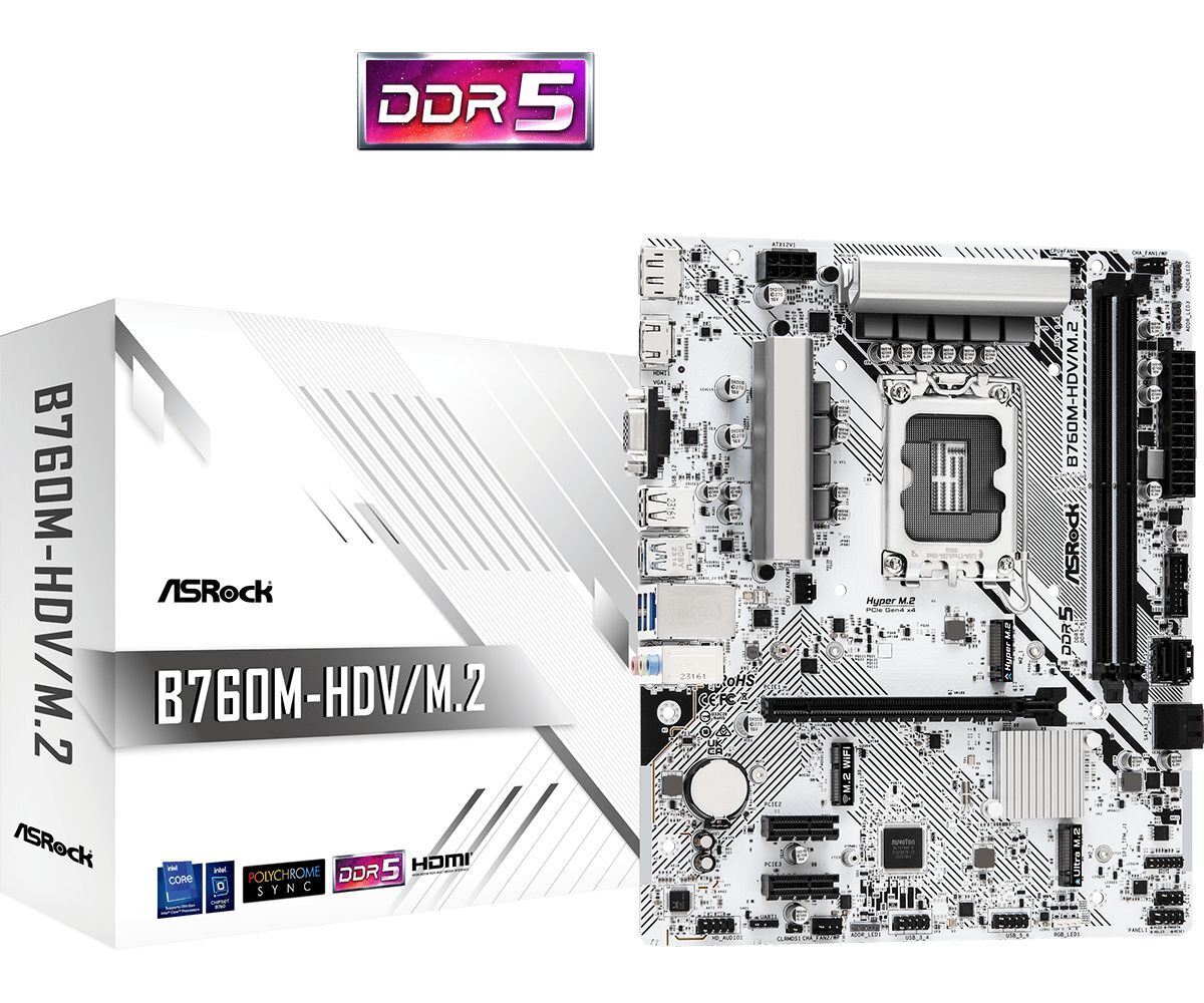 ASRock B760M-HDV/M.2 ASRock B760M-HDV/M.2