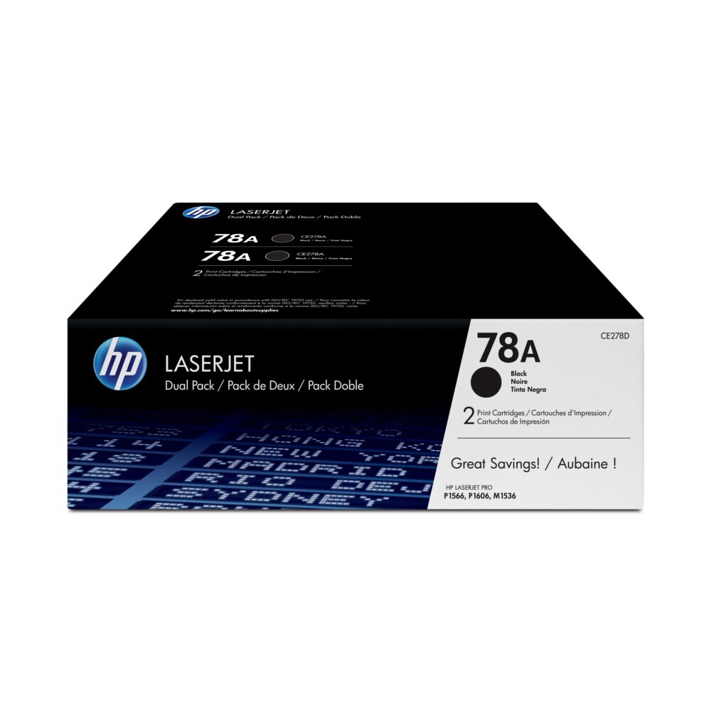 CE278AD (78A) 2-pack Black toner