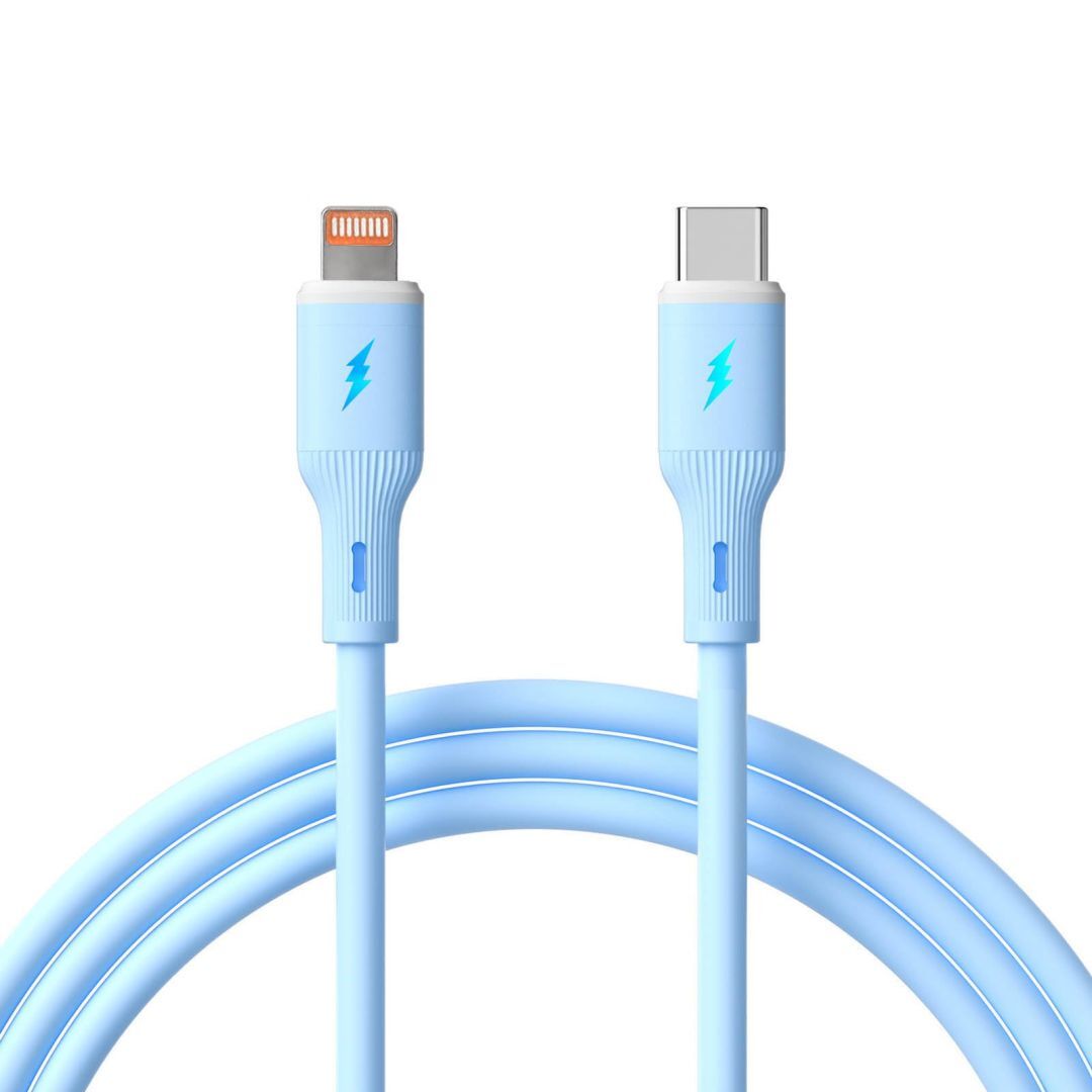 Akyga AK-USB-72 USB-C to Lightning 30W Cable 1m Blue Akyga AK-USB-72 USB-C to Lightning 30W Cable 1m Blue