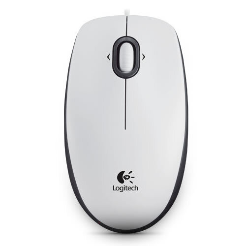 Logitech B100 Optical USB Mouse White Logitech B100 Optical USB Mouse White