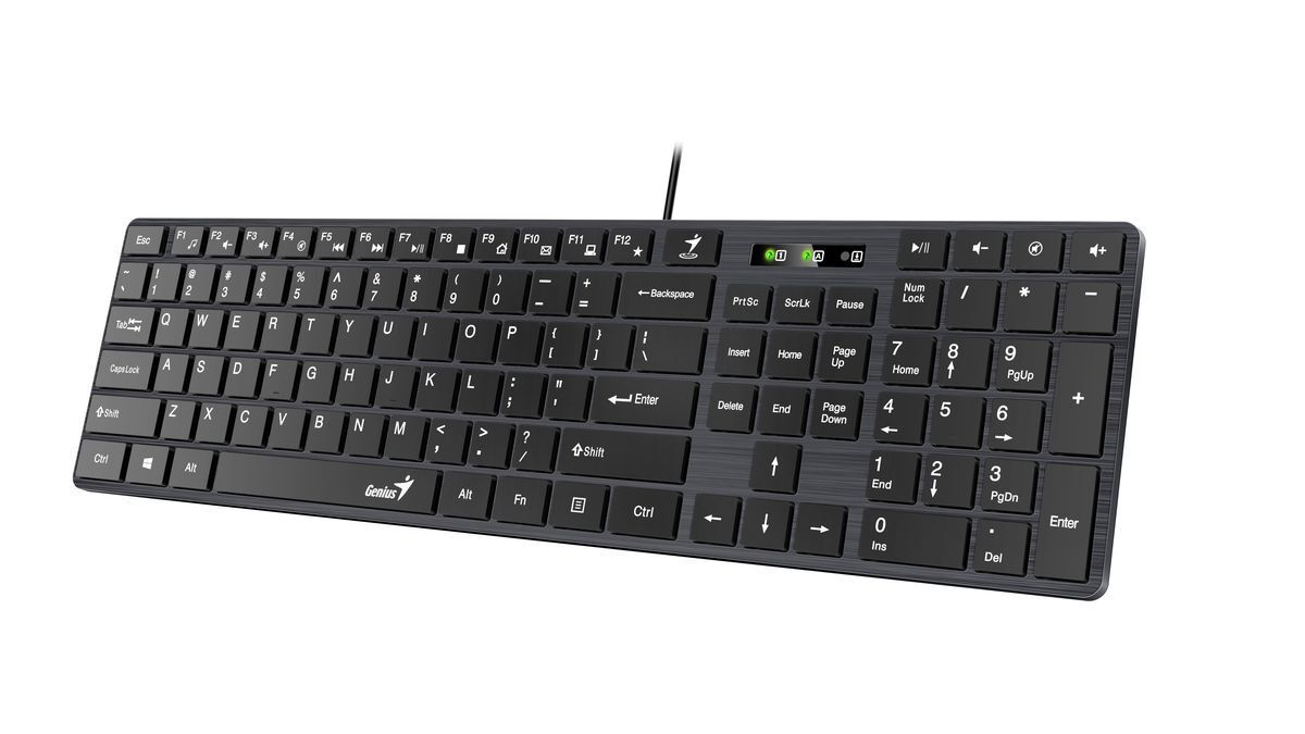 Genius SlimStar 126 keyboard Black HU Genius SlimStar 126 keyboard Black HU