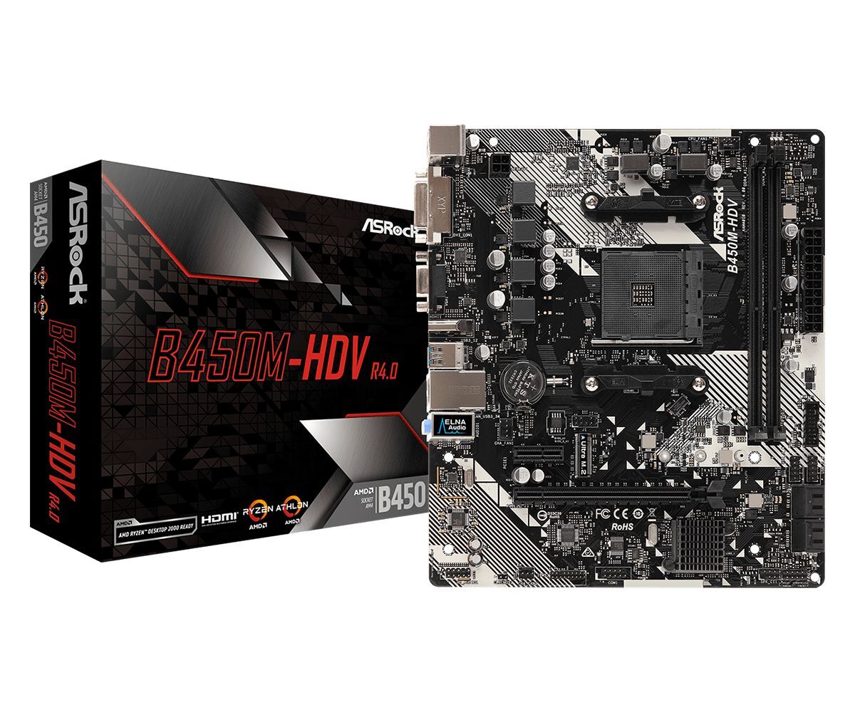 ASRock B450M-HDV R4.0 ASRock B450M-HDV R4.0